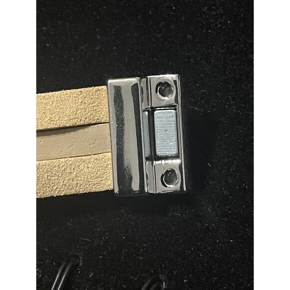 Fashion Multi-layer Leather Crystal Wrap Bracelets with Magnetic Buckle - Picture 8 of 11